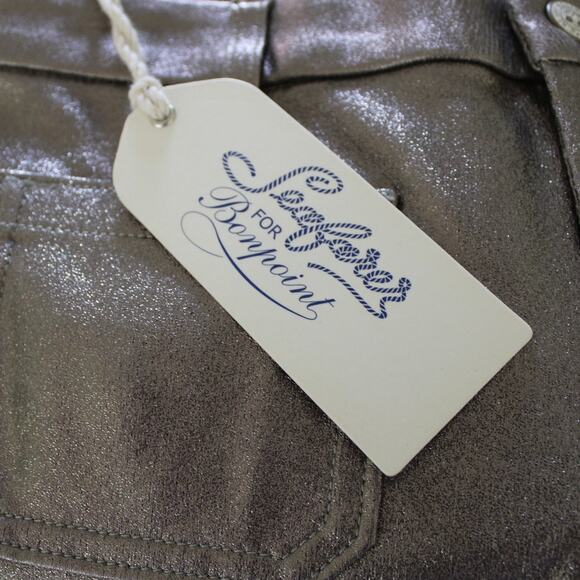 NWT Seafarer For Bonpoint Girl Sparkling Gold 'Lord Jim' Style Pants Straight 12 - Picture 8 of 10